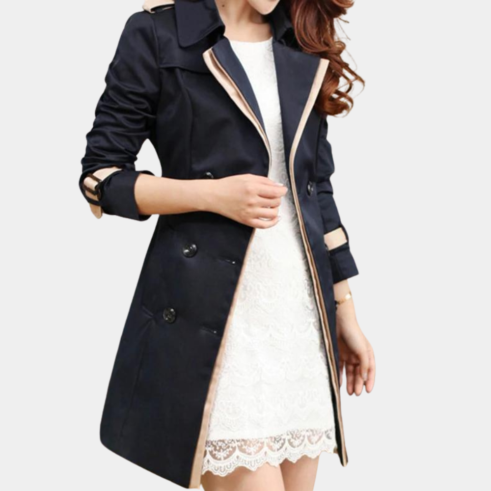 Women's Water-Resistant Trench Coat – Tailored Fit for Chic Style 1