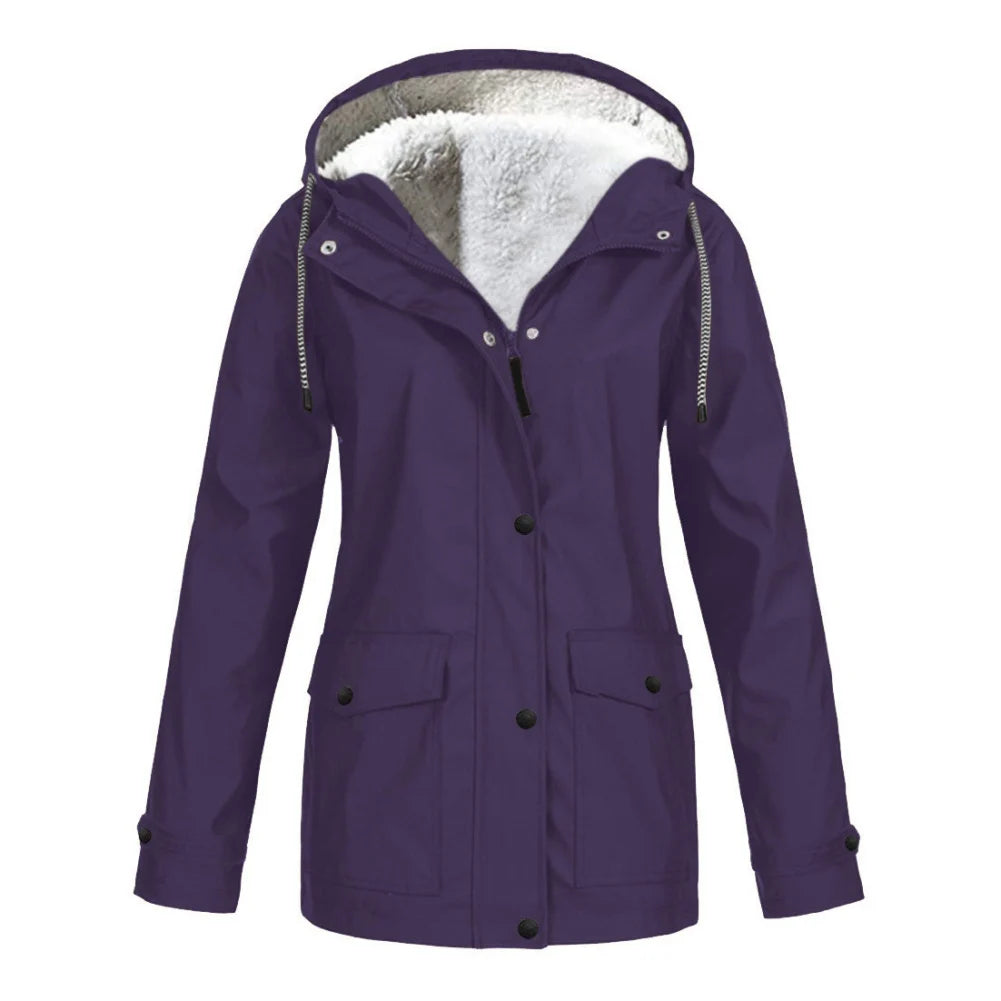 Women's Waterproof Fleece Jacket – Cozy Warmth for Outdoor Adventures 4
