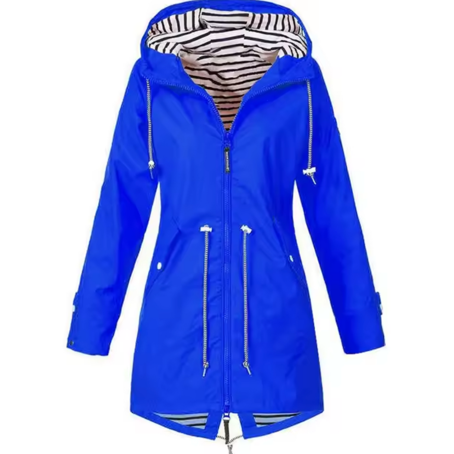 Women's Waterproof Jacket – Stylish Hooded Design for Rainy Days 1