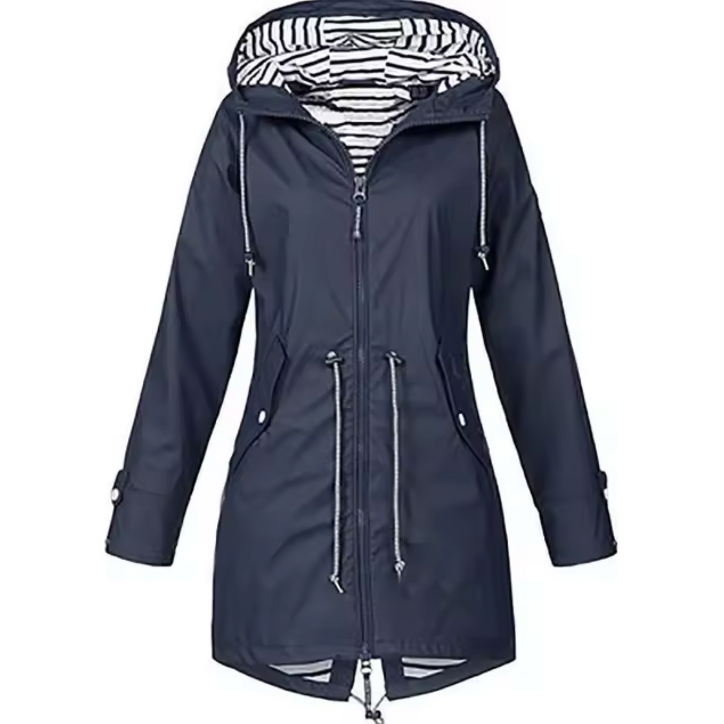 Women's Waterproof Jacket – Stylish Hooded Design for Rainy Days 5