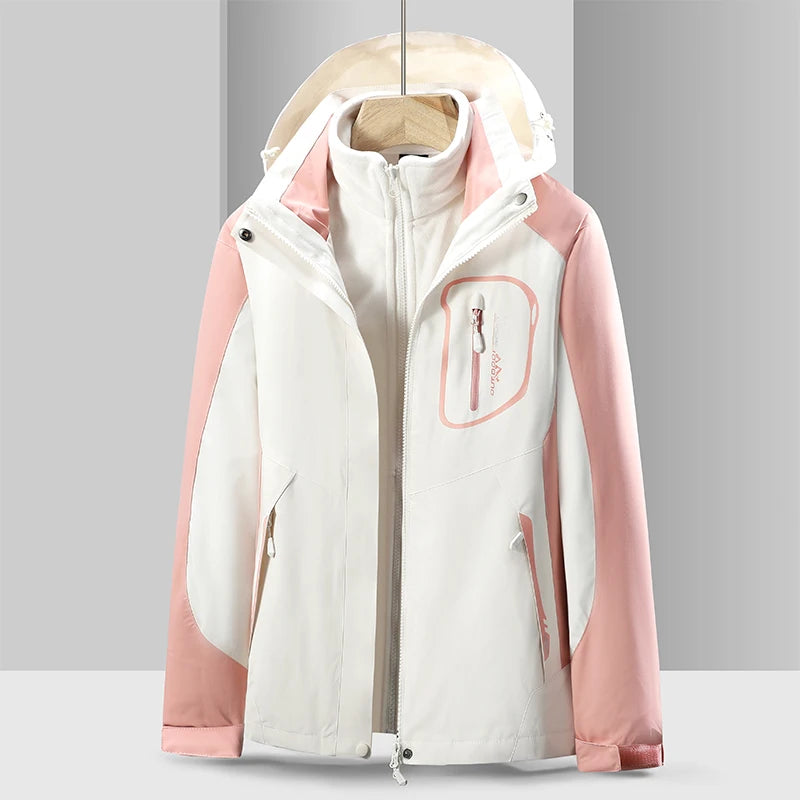 Women's Waterproof Jacket – Versatile with Detachable Fleece Liner 1