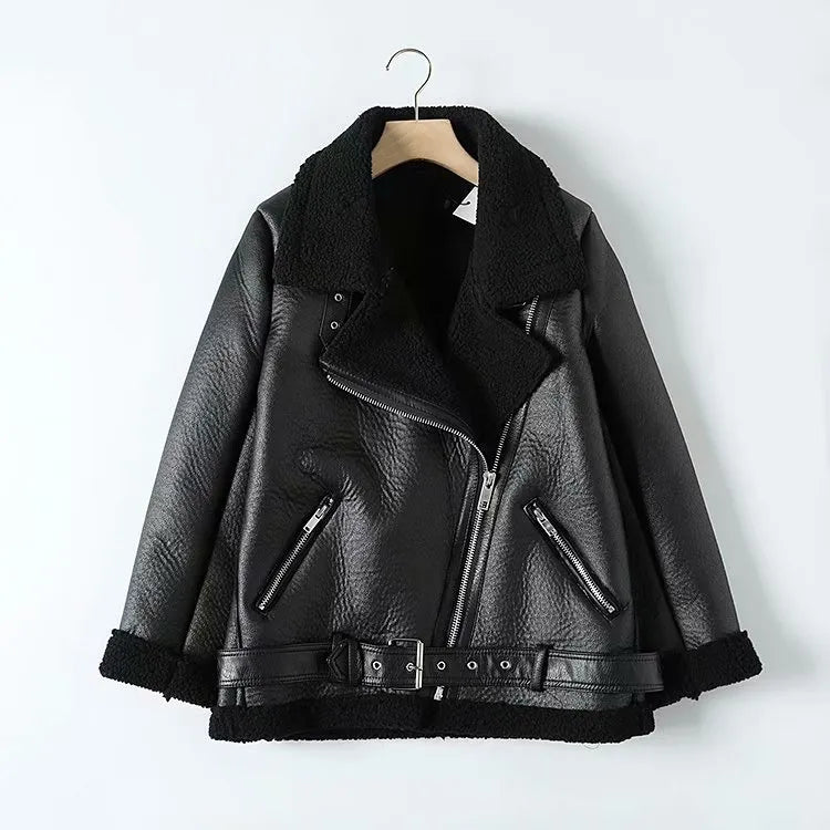 Women's Wide Lapel Coat – Chic Belted Design for Fall & Winter 3
