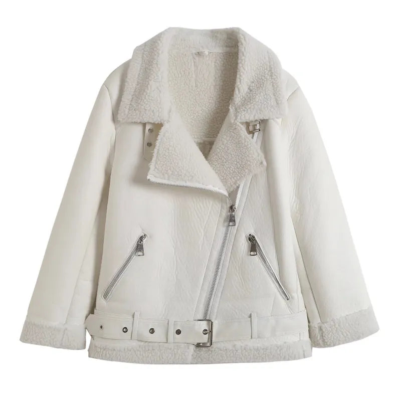 Women's Wide Lapel Coat – Chic Belted Design for Fall & Winter 4