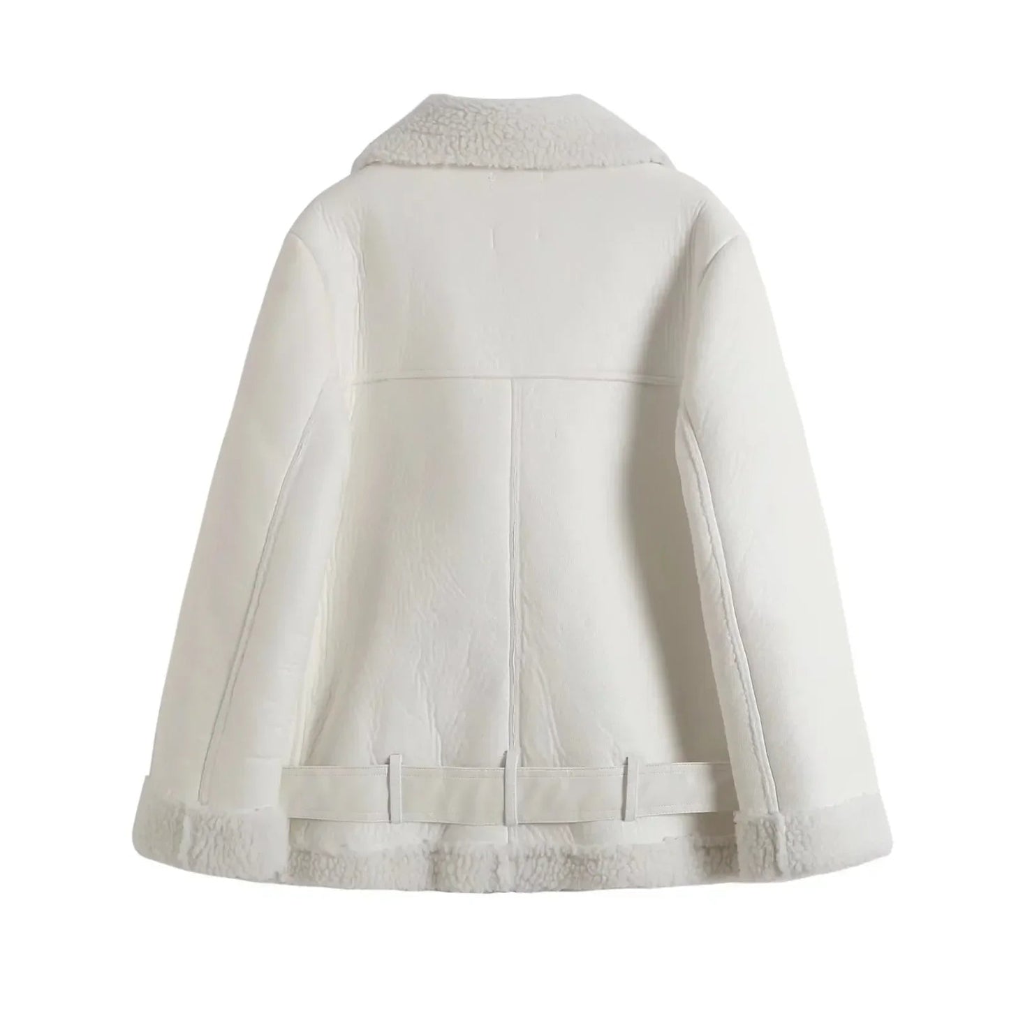 Women's Wide Lapel Coat – Chic Belted Design for Fall & Winter 5