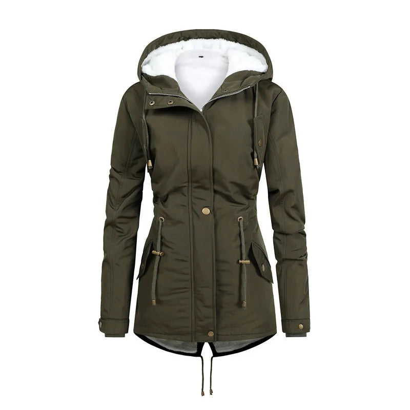 Women's Wind-Resistant Hooded Jacket – Stylish Comfort for All Seasons 1