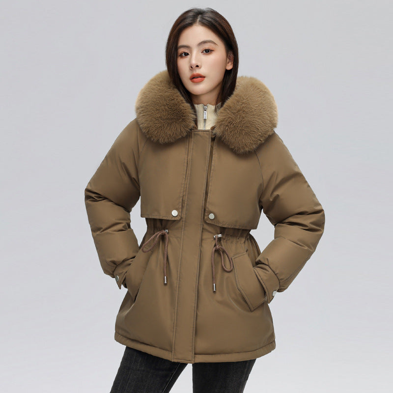 Women's Winter Jacket – Chic Fur Collar & Adjustable Fit 0