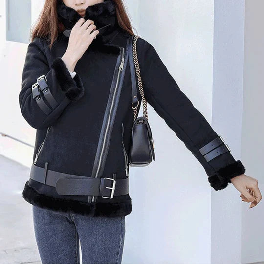 Women's Winter Jacket – Chic Wide Lapel for Elegant Warmth 4