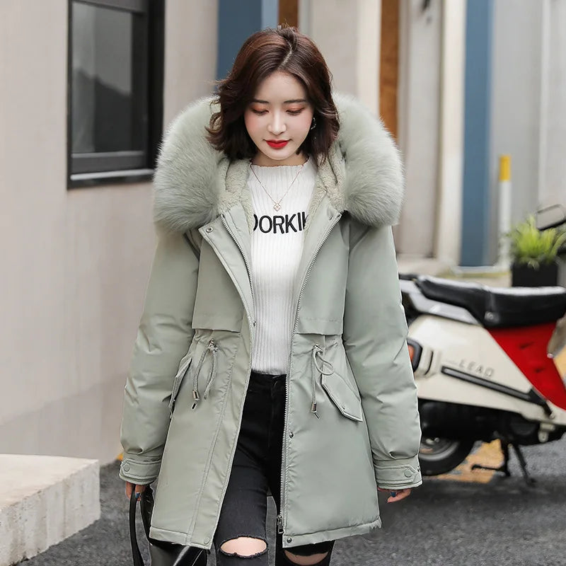 Women's Winter Jacket – Removable Faux Fur Collar & Hood 3