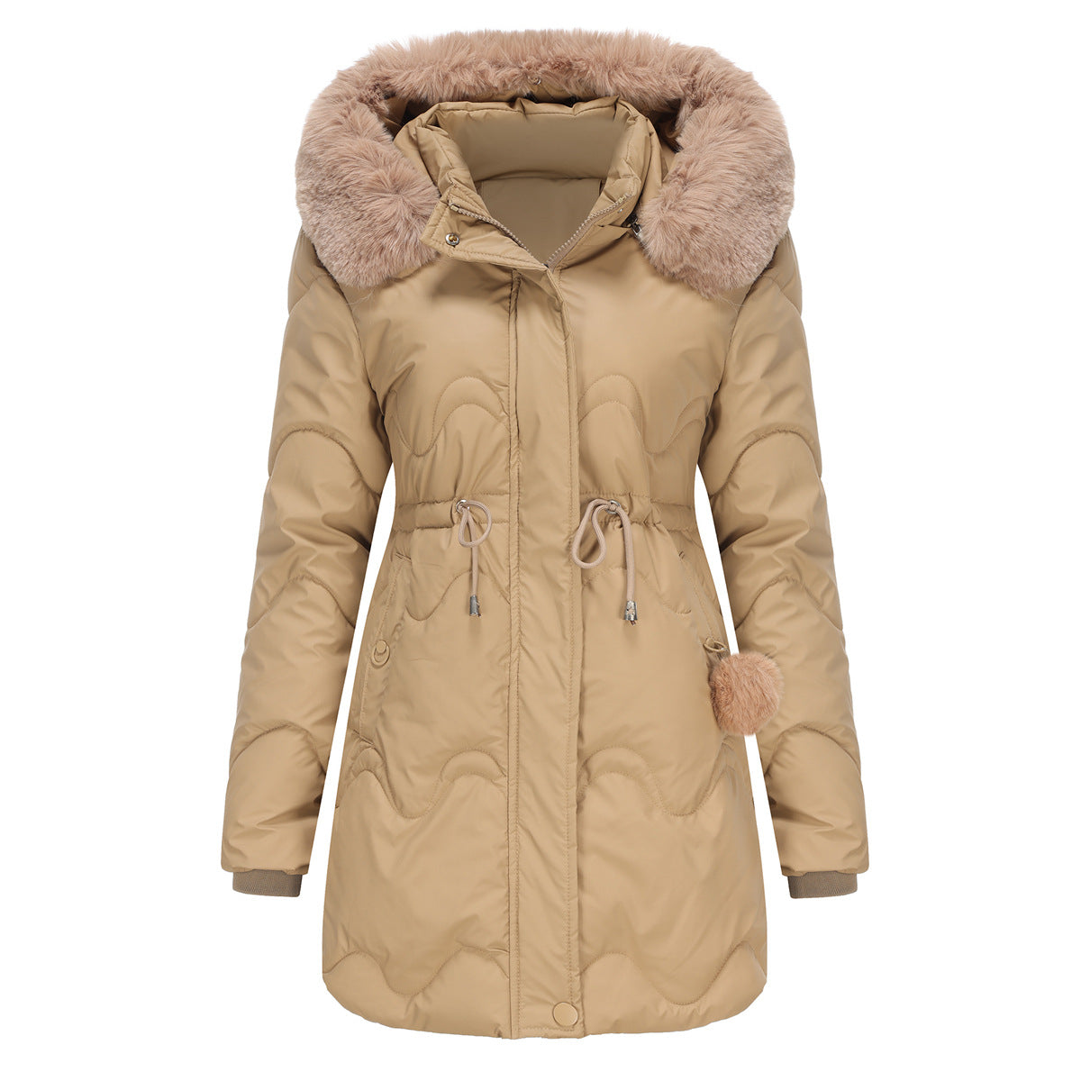Women's Winter Jacket – Versatile Design with Detachable Hood 3