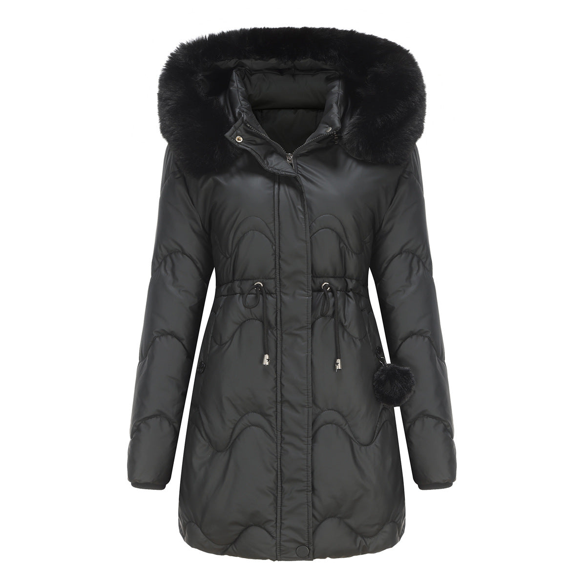 Women's Winter Jacket – Versatile Design with Detachable Hood 4