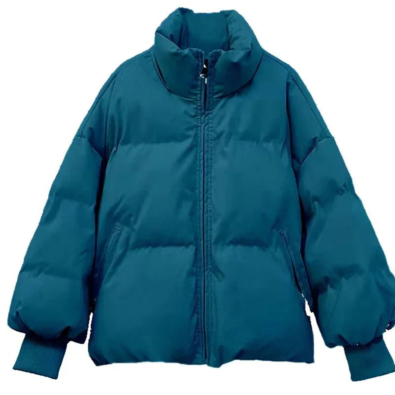 Women's Winter Puffer Jacket – Stylish Warmth with Notched Neck 4