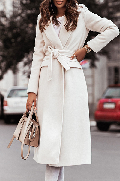 Womens Winter Coats – Elegant Longline Belted for Cozy Style 2