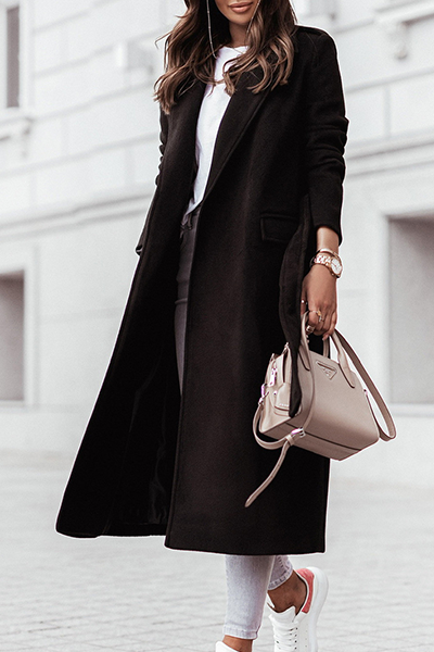 Womens Winter Coats – Elegant Longline Belted for Cozy Style 5