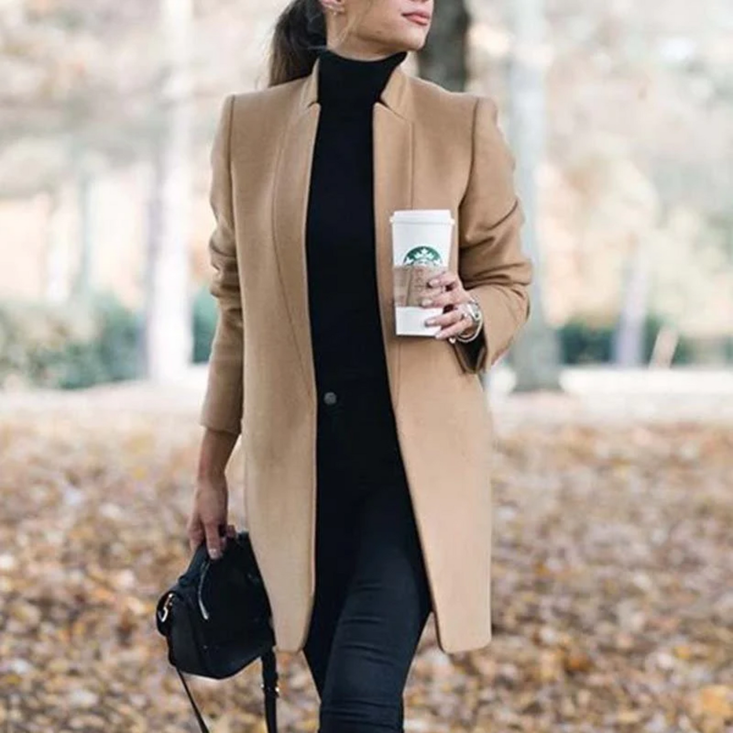 Wool Coat Women – Tailored Mid-Length for Chic Winter Style 2