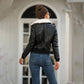 Black Faux Leather Jacket – Chic Relaxed Fit for Winter Style 7