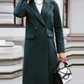 Black Trench Coat Women – Elegant Design with Waist-Cinching Belt 1