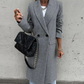 Black Trench Coat Women – Elegant Design with Waist-Cinching Belt 10