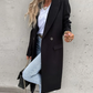 Black Trench Coat Women – Elegant Design with Waist-Cinching Belt 9