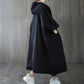 Black Trench Coat Women – Oversized Style for Cozy Fall & Winter 4