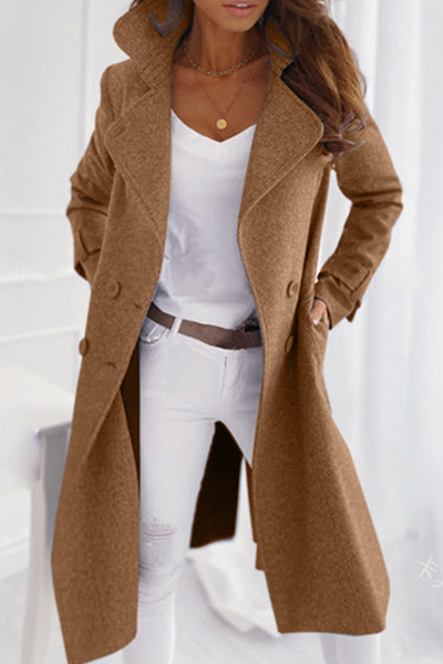 Chic Trench Coat – Timeless Style with Button Closure 0