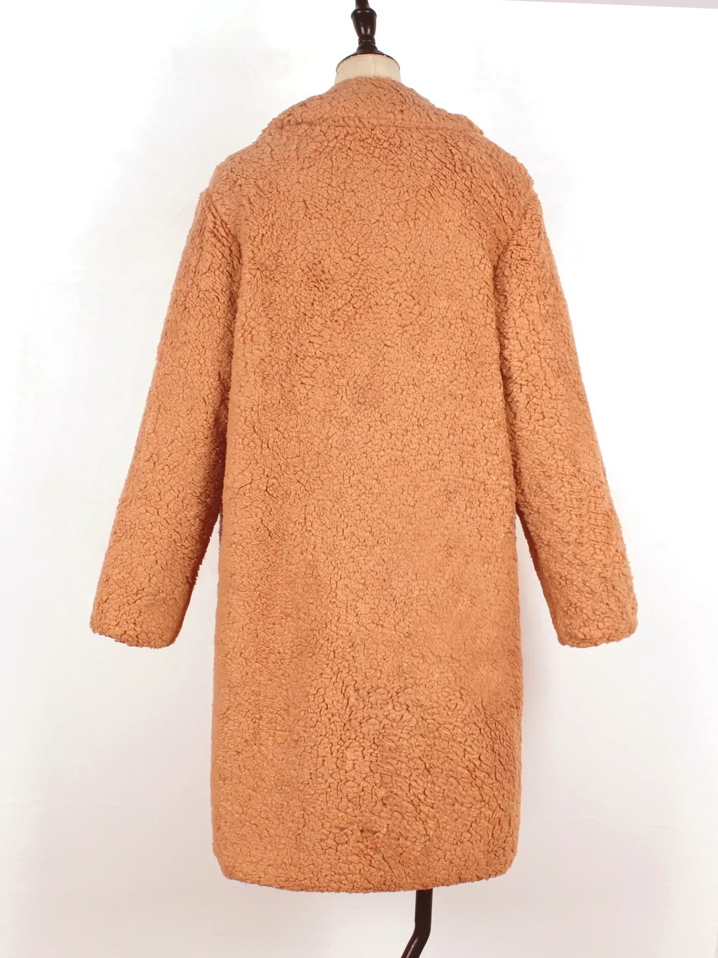 Cozy Long Winter Jacket – Open Front for Effortless Style 4