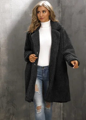Cozy Long Winter Jacket – Open Front for Effortless Style 7
