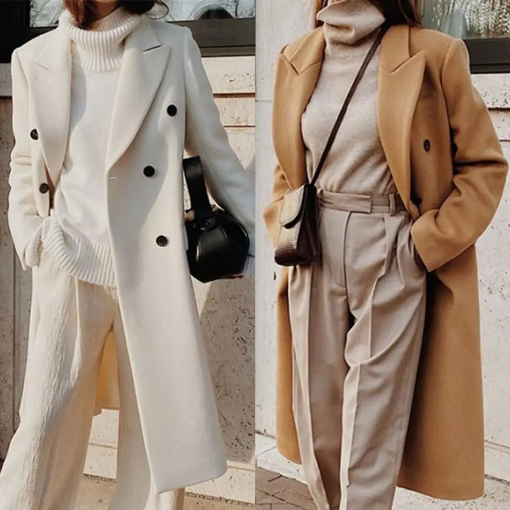 Elegant Midi Trench Coat – Tailored Fit for Timeless Style 3