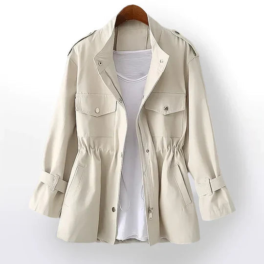 Elegant Women's Trench Coat – Adjustable Waist for Chic Style 0