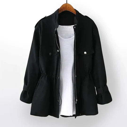 Elegant Women's Trench Coat – Adjustable Waist for Chic Style 3