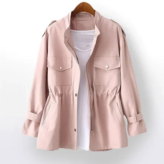 Elegant Women's Trench Coat – Adjustable Waist for Chic Style 4