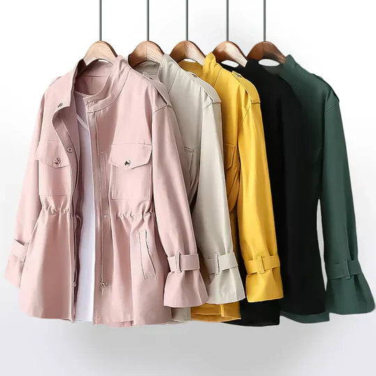 Elegant Women's Trench Coat – Adjustable Waist for Chic Style 6