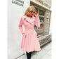 Elegant Woolen Trench Coat – Double-Breasted with Skirt Hemline 1