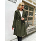 Elegant Woolen Trench Coat – Double-Breasted with Skirt Hemline 3