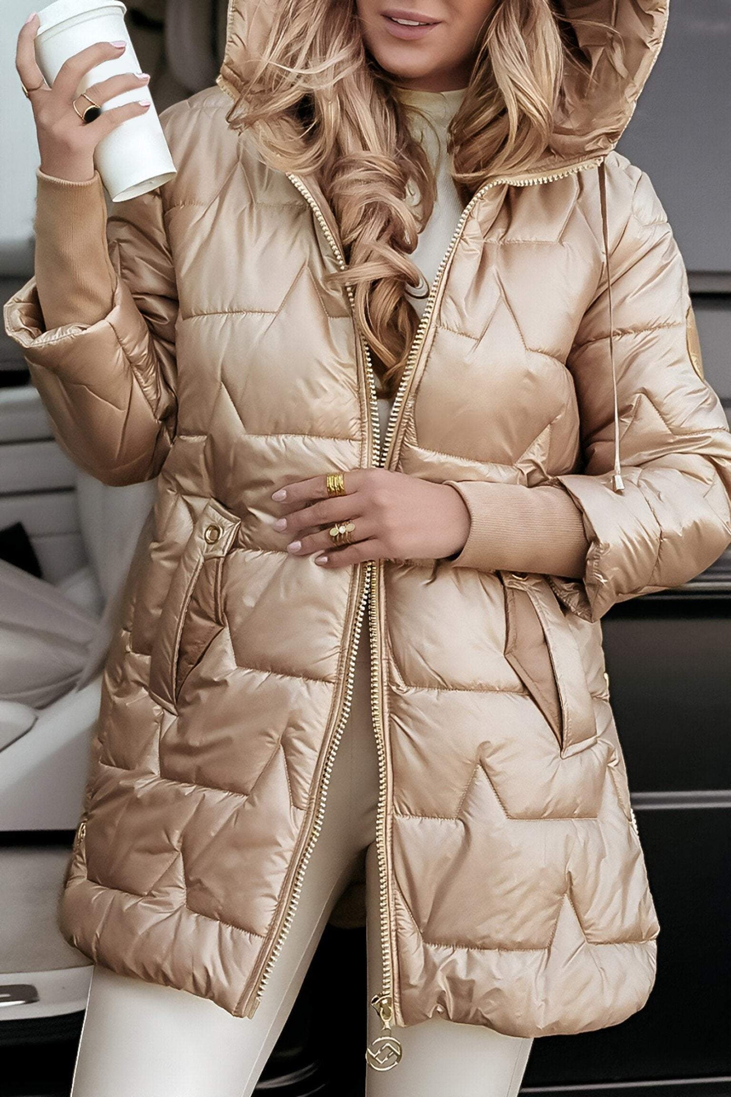 Hooded Jacket – Elegant Design for Cozy Fall Comfort 3