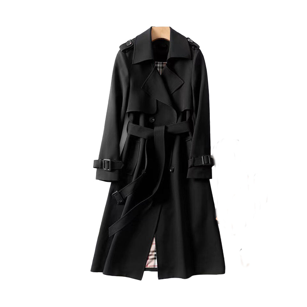 Ladies Trench Coat – Elegant Double Button for All Seasons 2