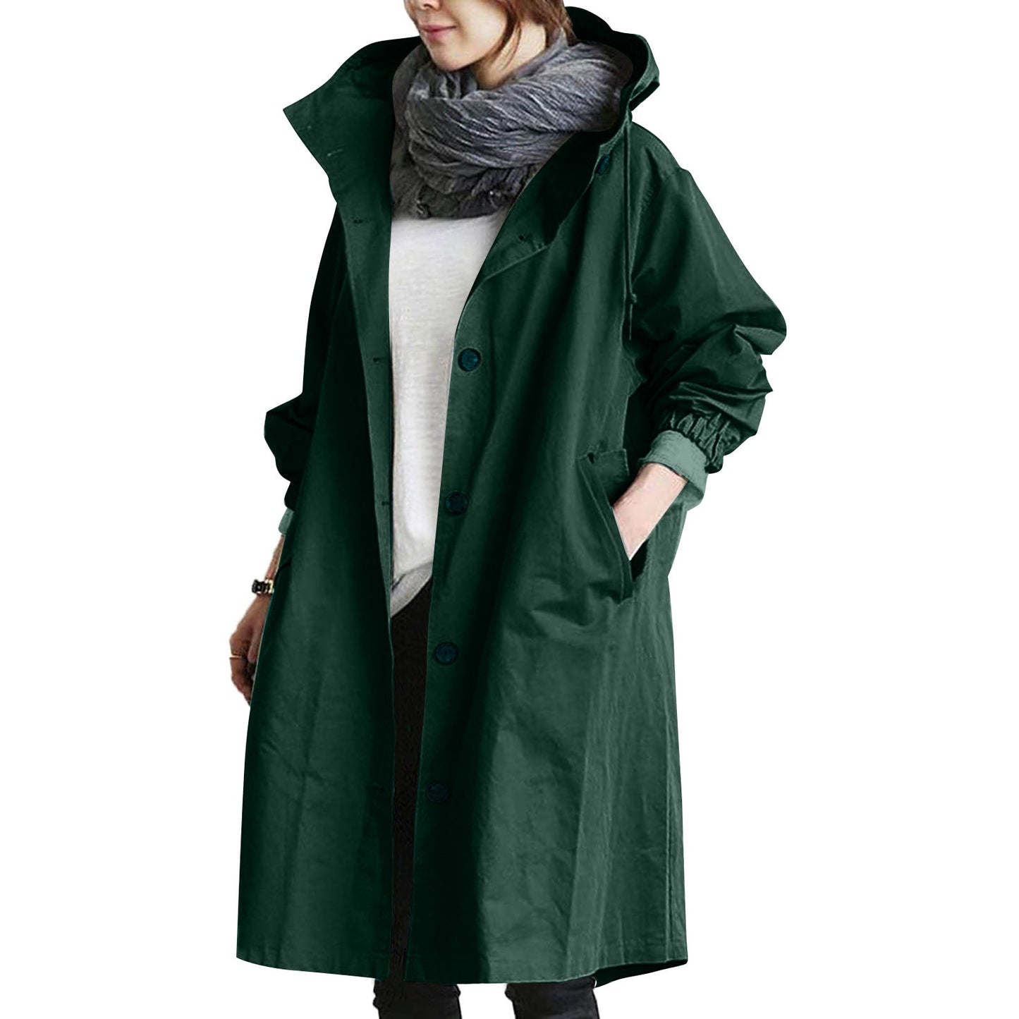 Lightweight Hooded Raincoat – Stylish Coverage for Spring Showers 0