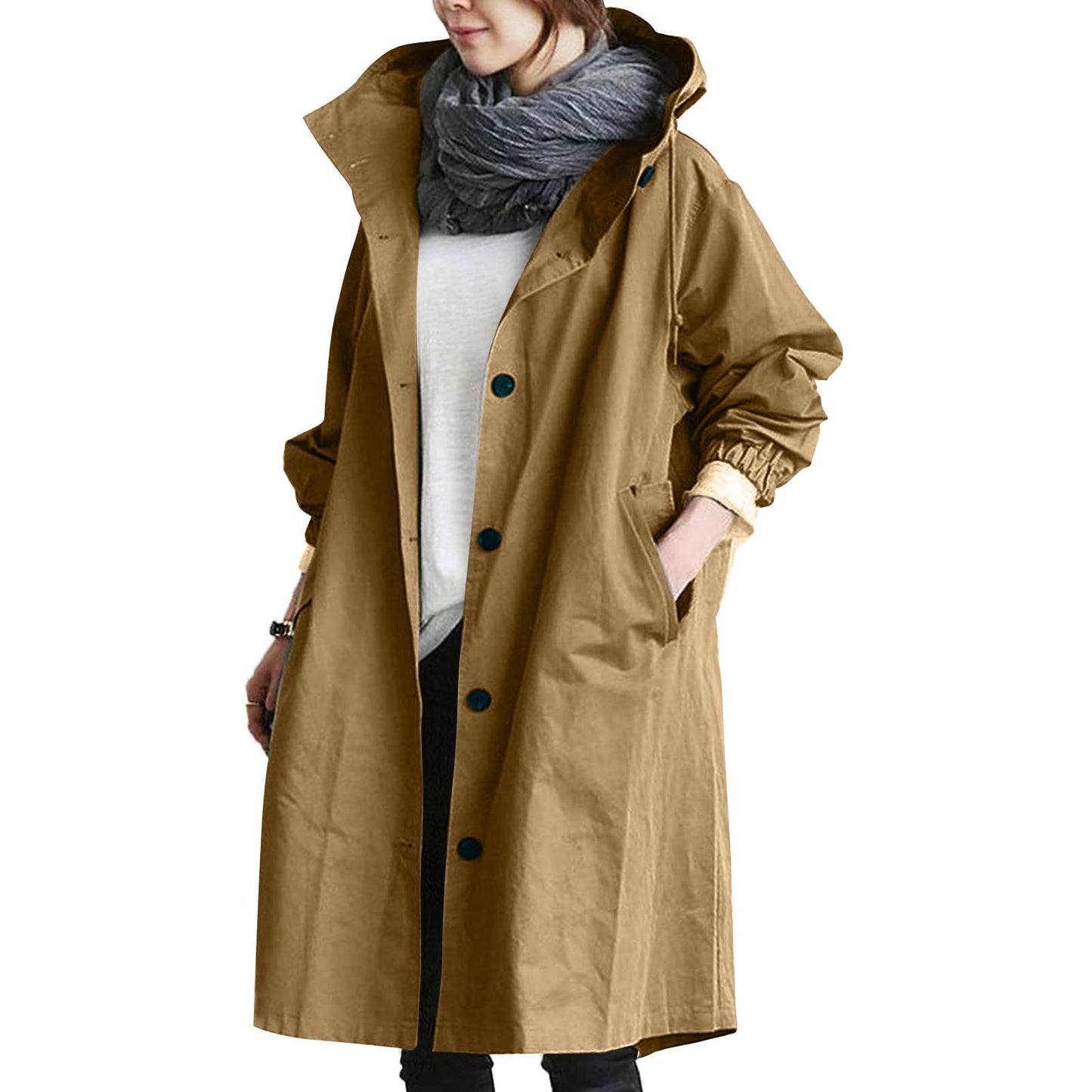 Lightweight Hooded Raincoat – Stylish Coverage for Spring Showers 1