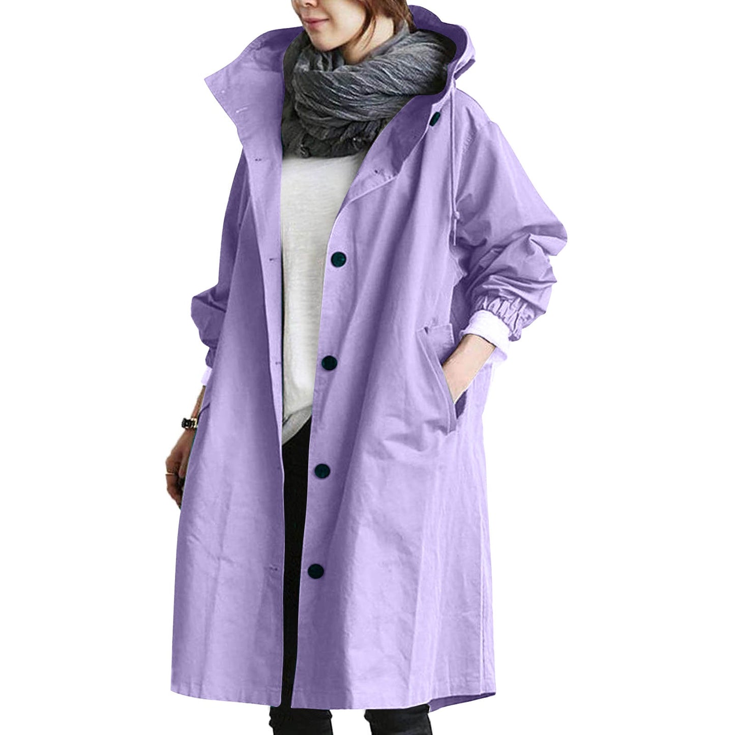Lightweight Hooded Raincoat – Stylish Coverage for Spring Showers 2