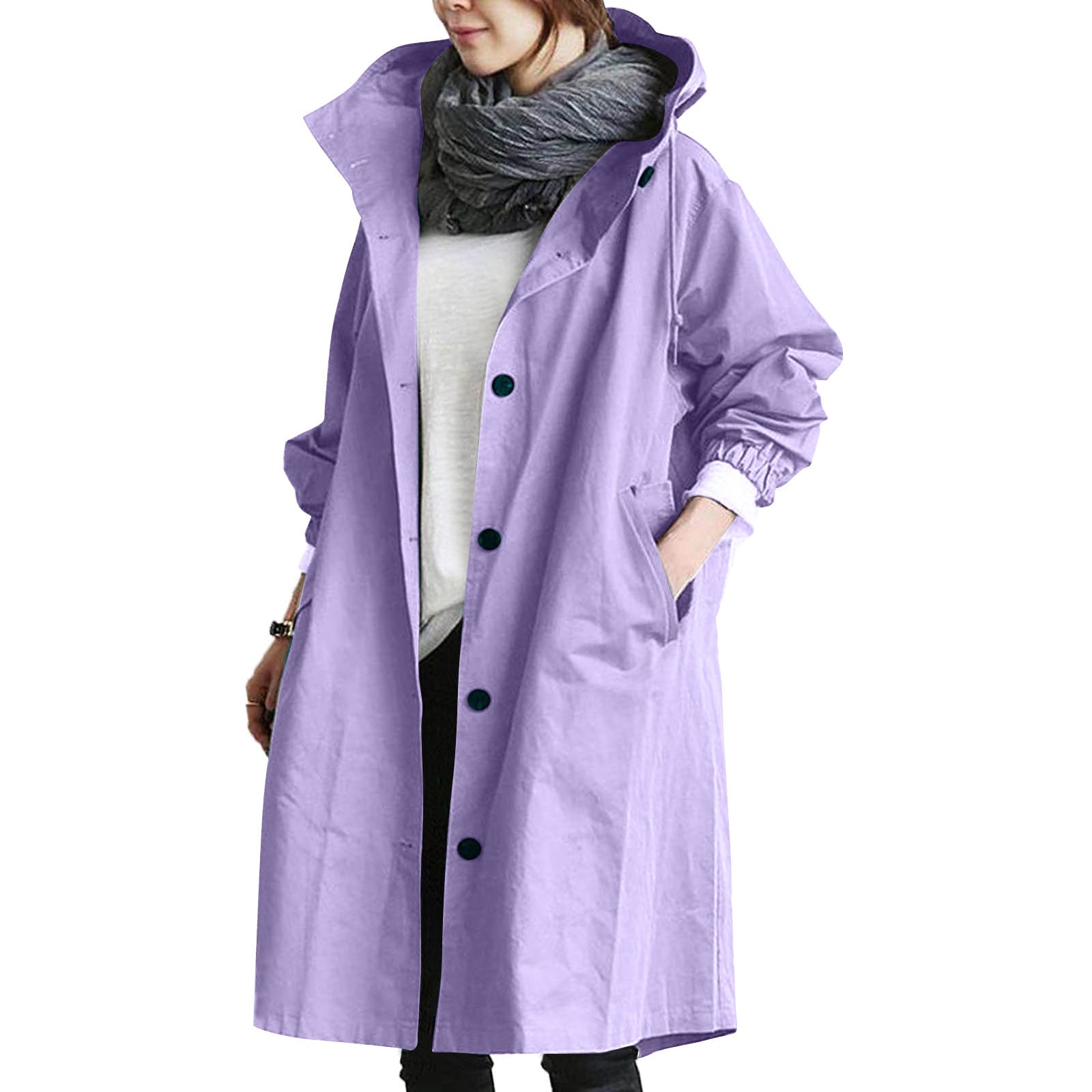 Lightweight Hooded Raincoat – Stylish Coverage for Spring Showers 2