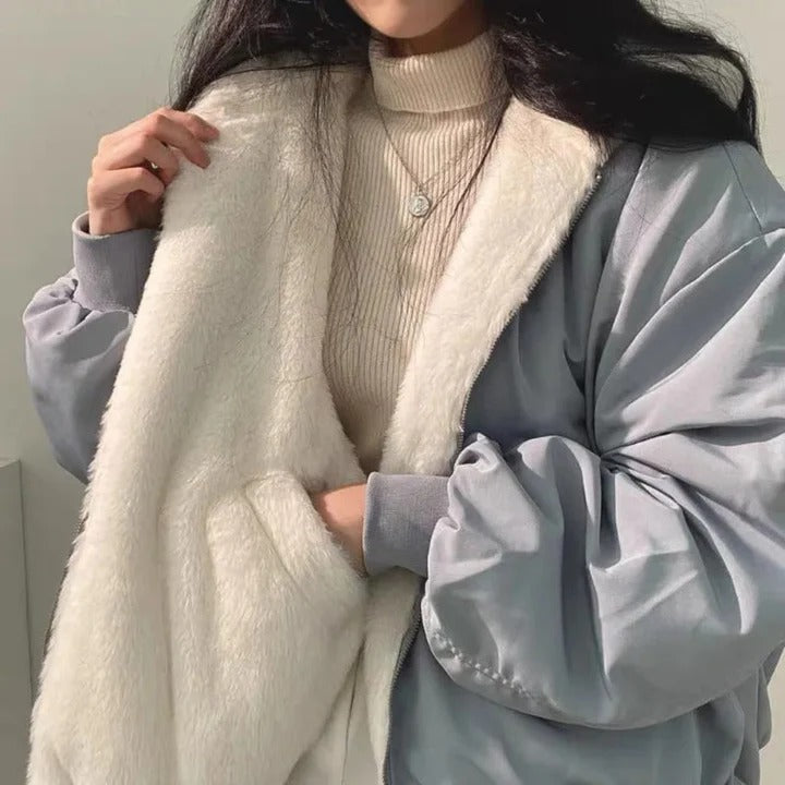 Oversized Faux Fur Jacket – Cozy Layer for Fall/Winter 0