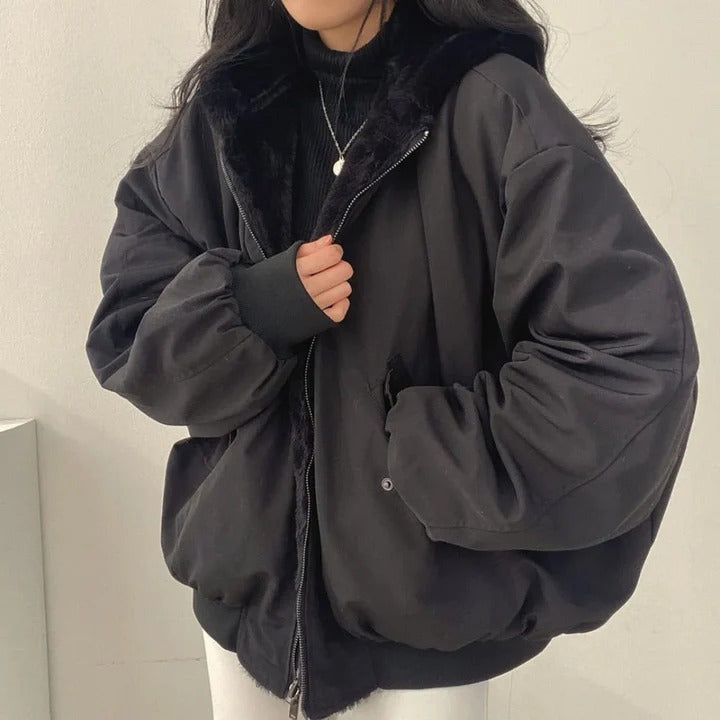 Oversized Faux Fur Jacket – Cozy Layer for Fall/Winter 2