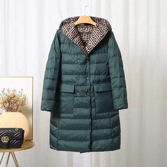 Reversible Hooded Down Jacket – Stylish Warmth for Winter 0