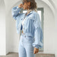 Stylish Corduroy Jacket – Cropped Fit with Fun Balloon Sleeves 7