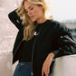 Stylish Women's Bomber Jacket – Timeless Design with Pockets 1