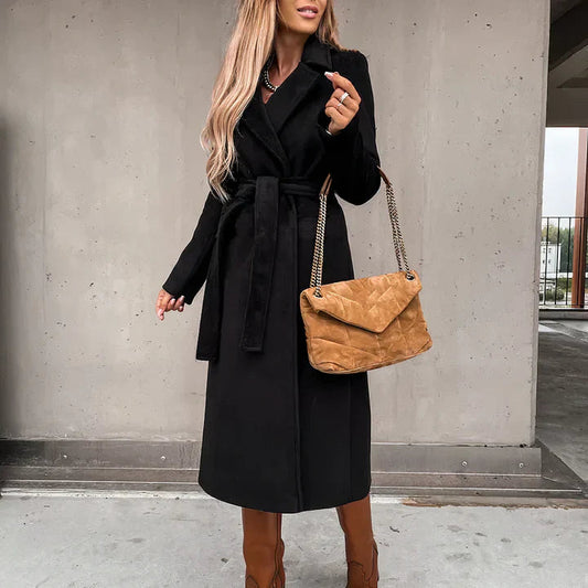 Stylish Women's Trench Coat – Tailored Fit with Flattering Belt 0