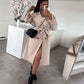 Women's Belted Windbreaker Jacket – Chic Style for Breezy Days 1