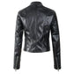 Women's Biker Jacket – Asymmetrical Zip for Edgy Style 1