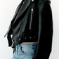 Women's Biker Jacket – Edgy Faux Leather with Belted Waist 1