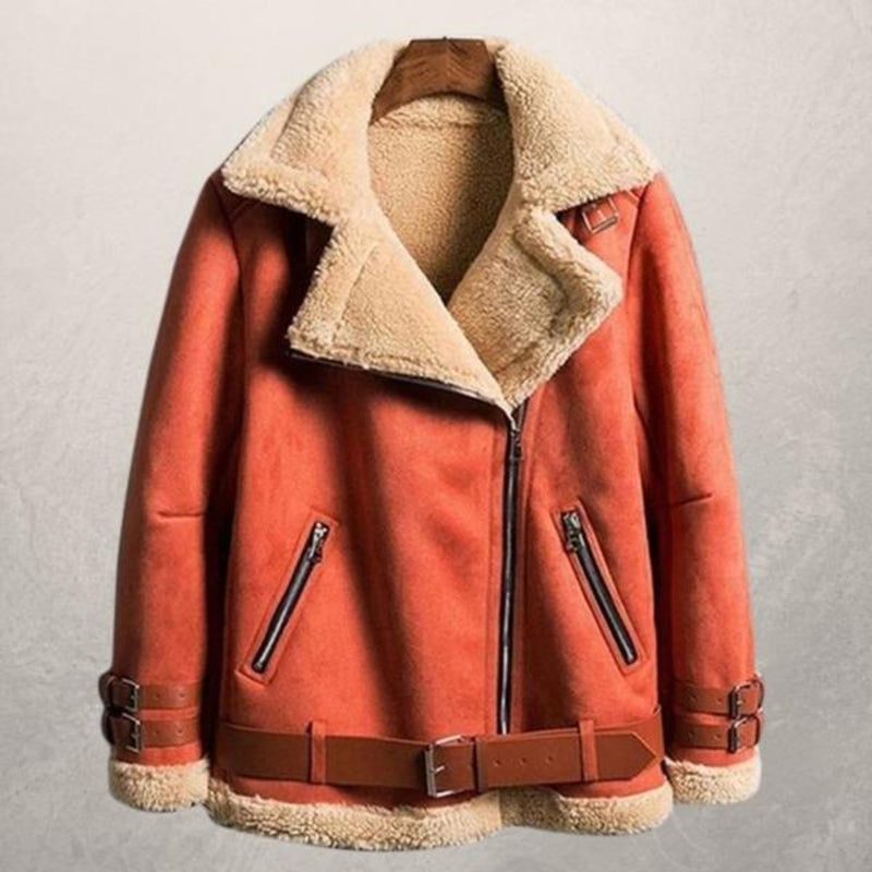 Women's Biker Jacket – Stylish Faux Leather for Winter Warmth 1