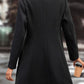 Women's Black Coat – Elegant Button Closure for Versatile Style 5
